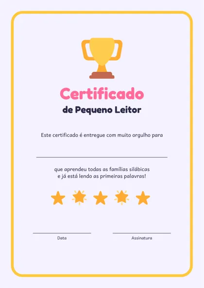 Bônus certificado